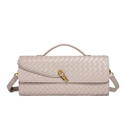 Classic Elegant Ladies Crossbody Bag Leather Handbag Shoulder Tote Luxury Designer Famous Brand Women's Chic Style