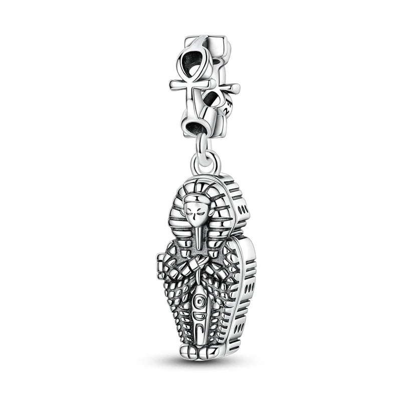 925 Sterling Silver Bear, Kart & Family Tree Charm Bead | Fits Pandora Bracelets & Pendants for Women