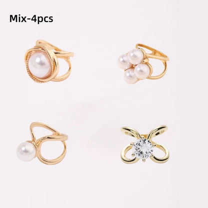 Luxury Silk Scarf Buckle Multifunctional Square Scarf Buckle Brooch Ring Matched Fashionable High-End Silk Accessory For Ladies