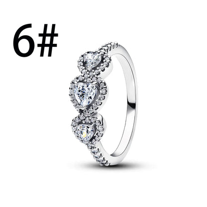 925 Sterling Silver Blue Bow Zircon Fine Jewelry | Earrings, Necklace & Ring for Women