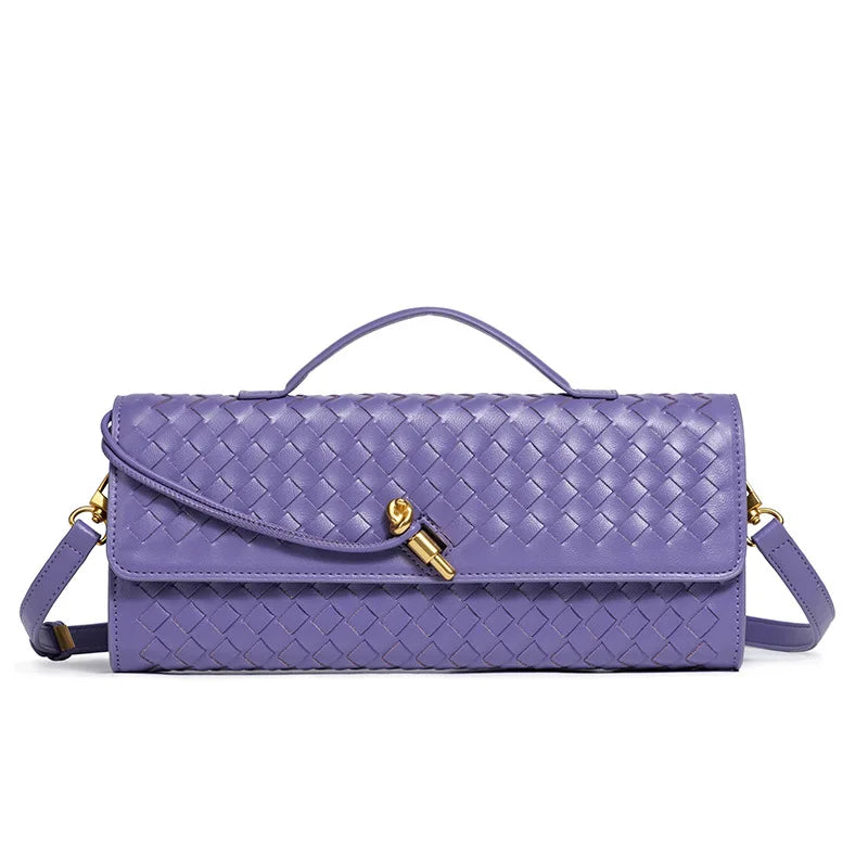 Classic Elegant Ladies Crossbody Bag Leather Handbag Shoulder Tote Luxury Designer Famous Brand Women's Chic Style
