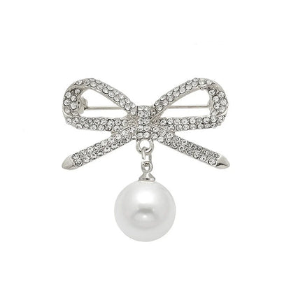 Luxury Pearl Butterfly Wreath Brooches Elegant Enamel Camellia Flower  Pendant Plant Pin Accessories Women Party Jewelry Gift