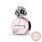 925 Sterling Silver Pink Pendant Charm Bead | Fits Pandora Bracelets & Necklaces | DIY Fine Jewelry