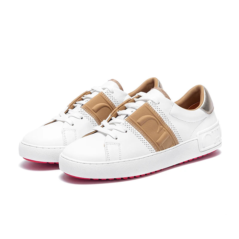 Women's White Casual Sneakers - Balance Technology Comfort Shoes