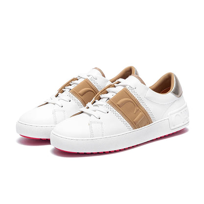 Women's White Casual Sneakers - Balance Technology Comfort Shoes
