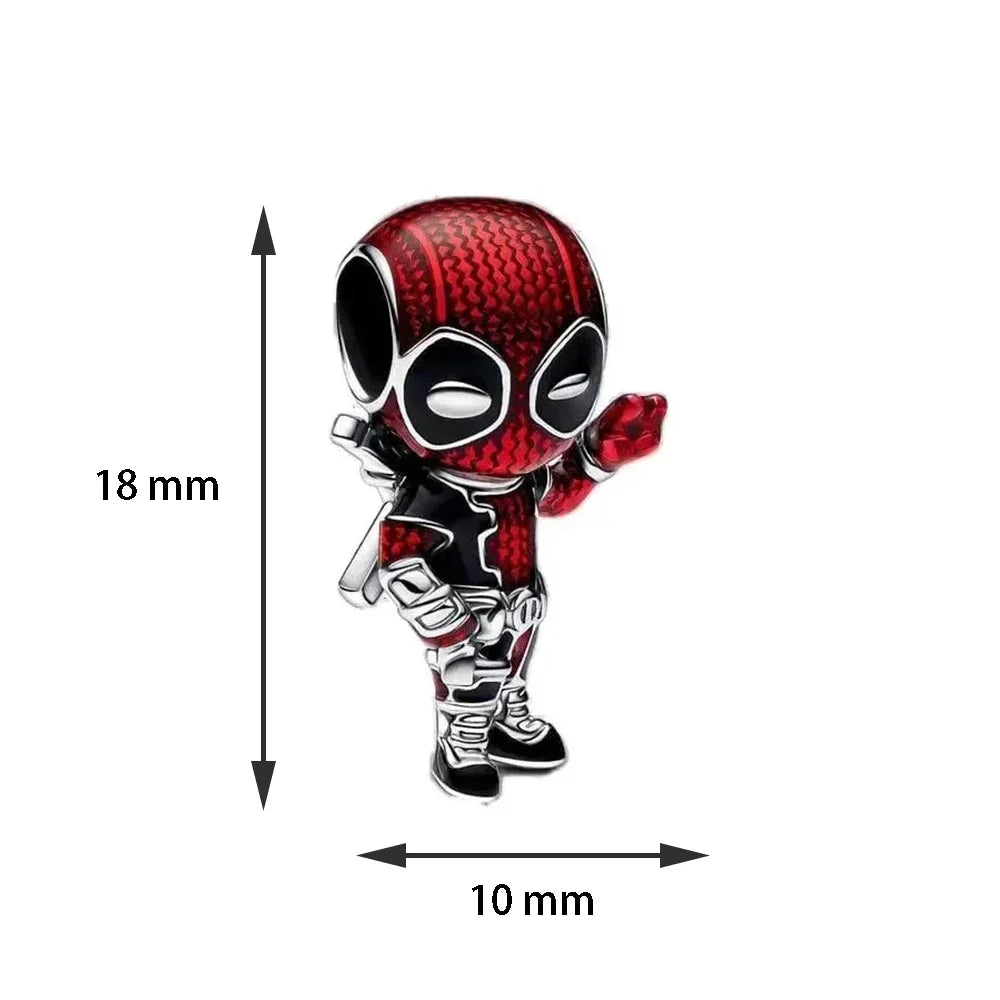 Charm Beads 925 Silver Fit Original DIY Accessories Bead for Decoration Bracelets Spider-Man Neaklace Pendant Jewelry Gifts New