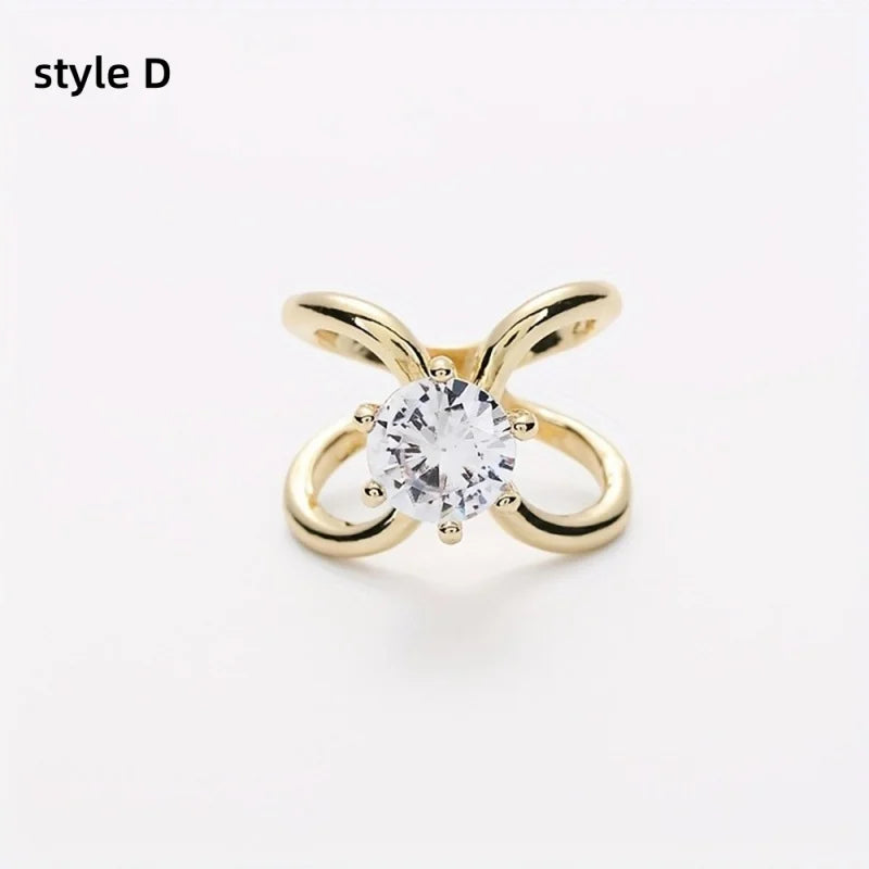 Luxury Silk Scarf Buckle Multifunctional Square Scarf Buckle Brooch Ring Matched Fashionable High-End Silk Accessory For Ladies