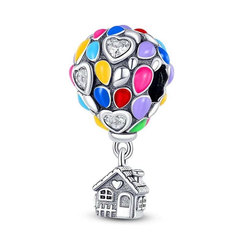 925 Sterling Silver Tree of Life, Peach Heart & Sweet Love Charm Bead | Fits Bracelets & Necklaces