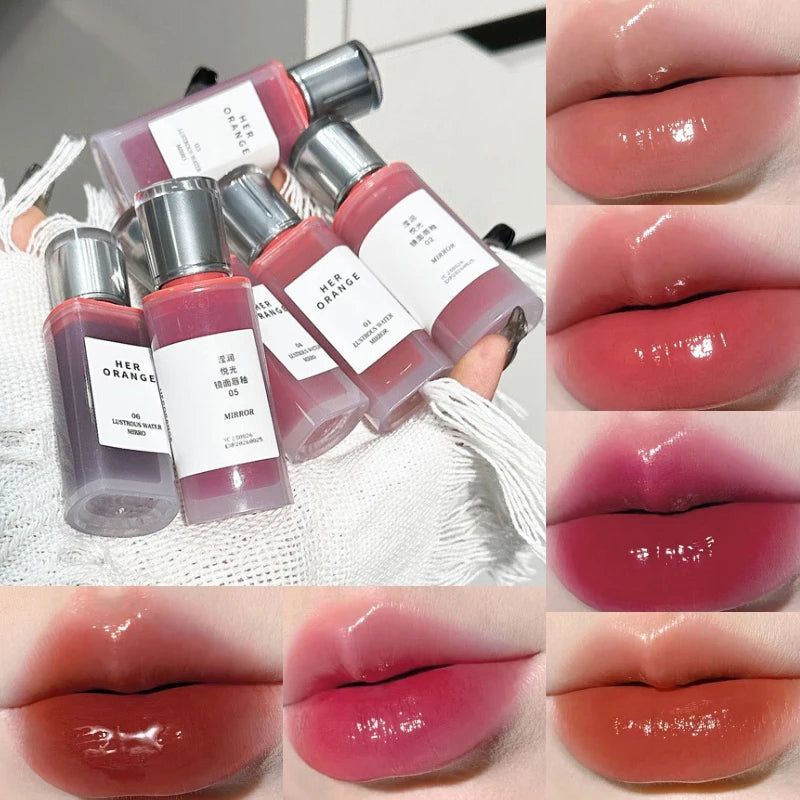 HERORANGE Crystal Gloss Lip Lacquer: Long-Lasting Hydration, Non-Sticky Formula with Glass-Like Shine at an Affordable Price