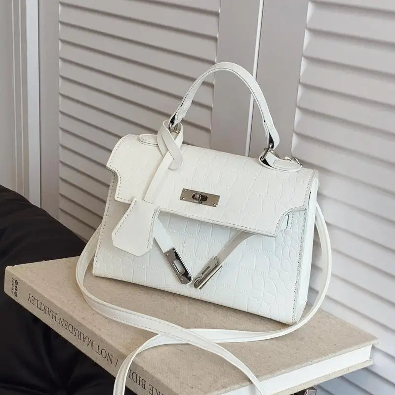 PU Portable Crocodile Pattern Shoulder Bag Women Fashion Versatile Crossbody Bags Handbag High Quality Tote Commuter Bags Gifts