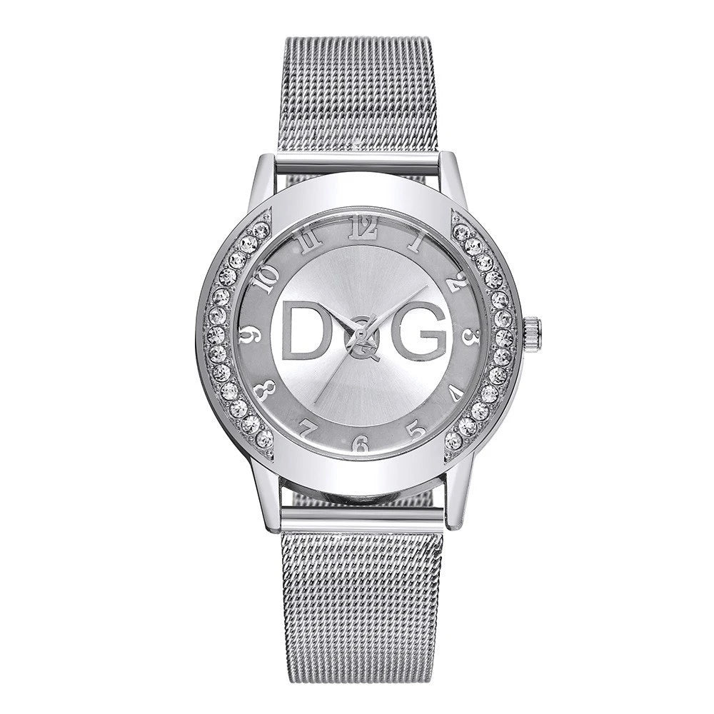 Luxury Women's watches With Diamonds Simple Digital Design Ladies' Quartz Watch Casual Gold Mesh Belt Women Clock Strap