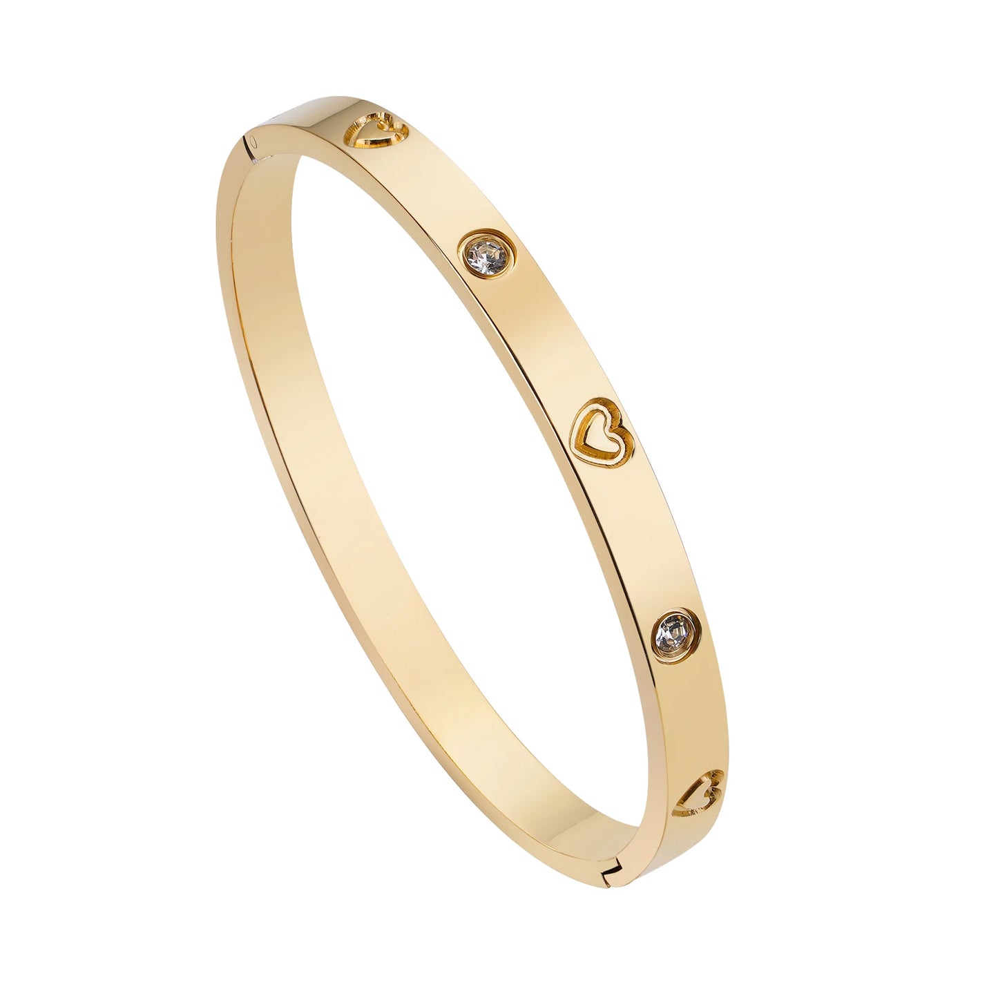Luxury White Shell Bracelet - Titanium Steel Bangle for Women