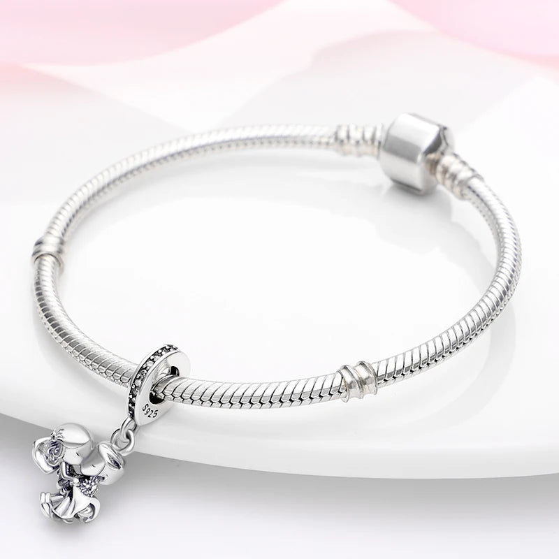 Sterling Silver Character Pendant Charm Bead - Bracelet Necklace Accessory