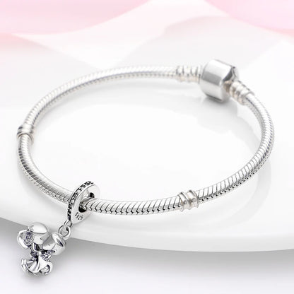 Sterling Silver Character Pendant Charm Bead - Bracelet Necklace Accessory