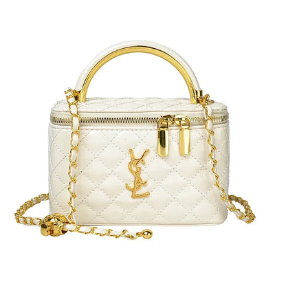 Superstar Leather Handbag - Elegant Vintage Style with Letter Logo