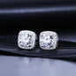 Round Cut Moissanite Stud Earrings — D Color VVS1 925 Silver & 18K Gold | GRA Certified