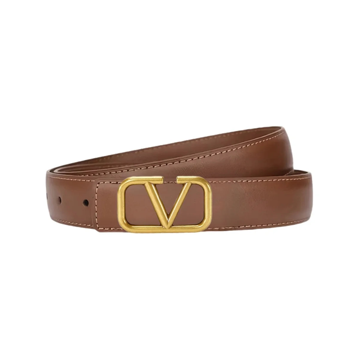 Women's fashionable sports belt, simple metal buckle belt, black suit and jeans clothing accessories
