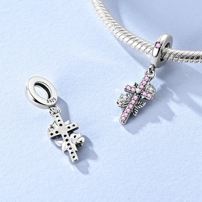 925 Sterling Silver Charm Beads | Butterfly, Crown, Heart & Perfume Bottle Zircon Charms for Women