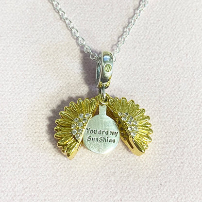 Sterling Silver Sunflower Best Friend Charm Bead - Bracelet Accessory
