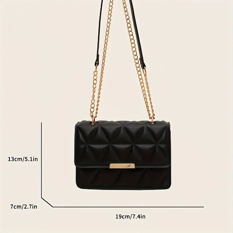 Fashion Chain Women'S Shoulder Bag for Women, Luxury Quilted Handbag for Daily Travel, Shopping, Parties.
