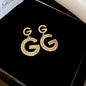 New Fashion Luxury Korean Fashion Big Letter G Jewelry Earrings GG Charming Drop Earring For Female Designer Party Wedding Gift