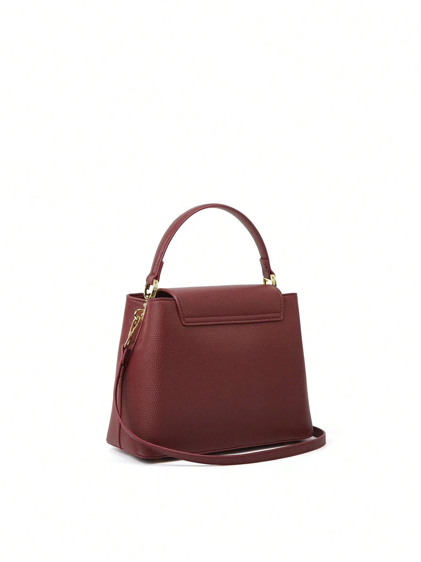 New 2025 simple V-shaped decorative handheld fashionable messenger bag trendy bucket women's small bag