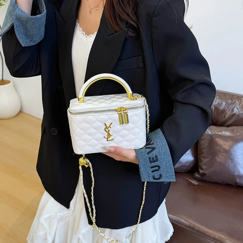 Superstar Leather Handbag - Elegant Vintage Style with Letter Logo