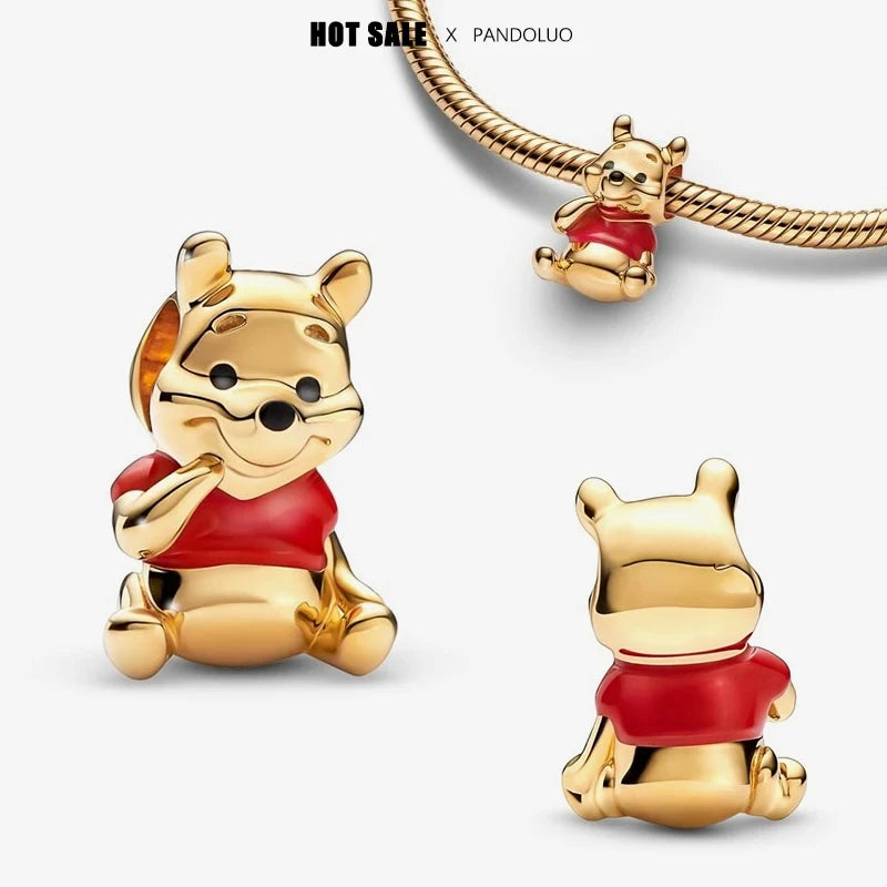 925 sterling silver charm Stitch Charm bead,Original Women Bracelet ,Necklace Pendant Jewelry Holiday gift