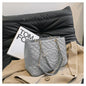 Designer Quilted Tote Bag - Fashion Letter Print Large Bag with Chain Strap
