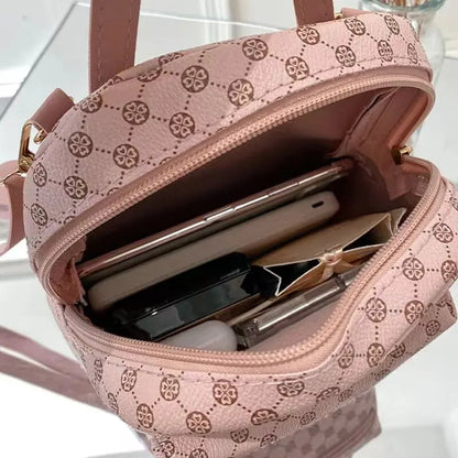 Versatile Women's Mini Backpack - 4-in-1 Fashion Bag for School, Shopping & Travel