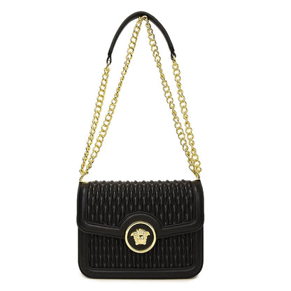 Classic Elegant Leather Handbag For Ladies Shoulder Strap Famous Designer Luxury Brand Collection