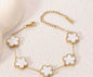Five-Leaf Clover Bracelet Set — 18K Gold Plated Stainless Steel | Women