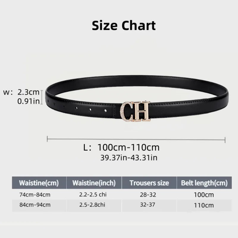 Belt Women's Retro Versatile Trendy Belt Summer New Instagram Style Small Crowd Waist Closing Jeans Belt Women