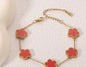 Five-Leaf Clover Bracelet Set — 18K Gold Plated Stainless Steel | Women