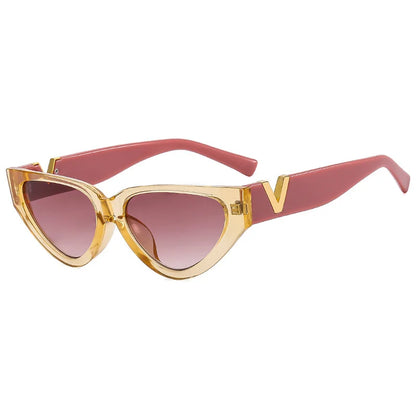Luxury Vintage Cat Eye Sunglasses - Designer UV400 Fashion Eyewear