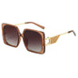 High-End Large Frame Sunglasses - European American Style Fashion Accessory