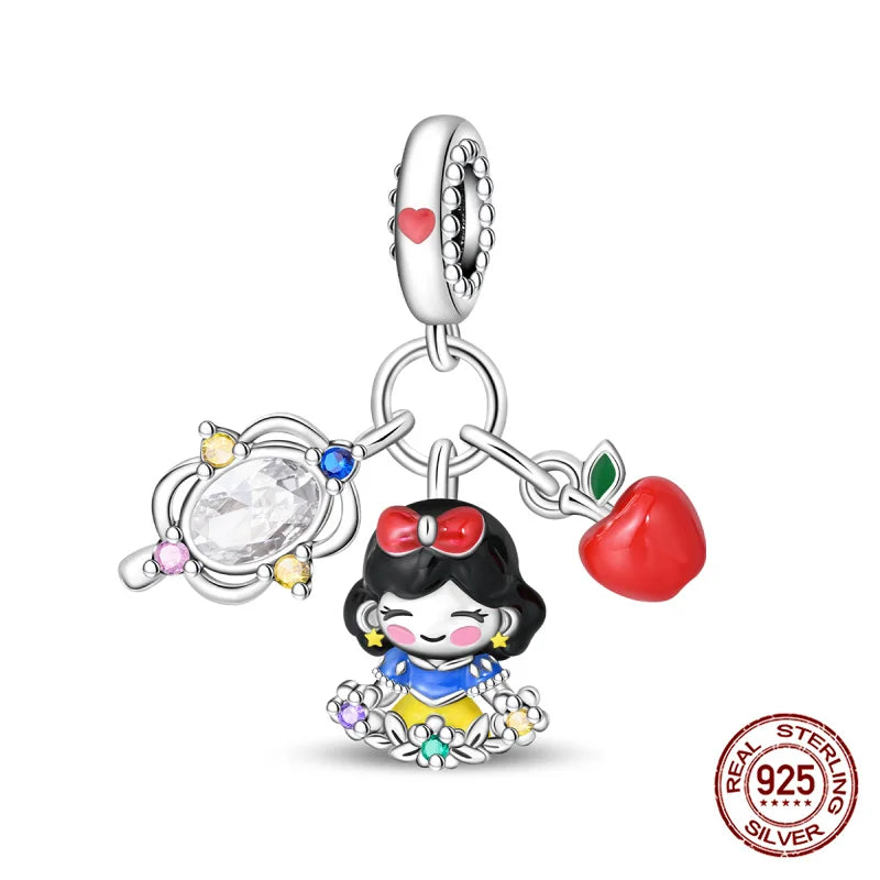Sterling Silver Character Pendant Charm Bead - Bracelet Necklace Accessory