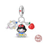 Sterling Silver Character Pendant Charm Bead - Bracelet Necklace Accessory