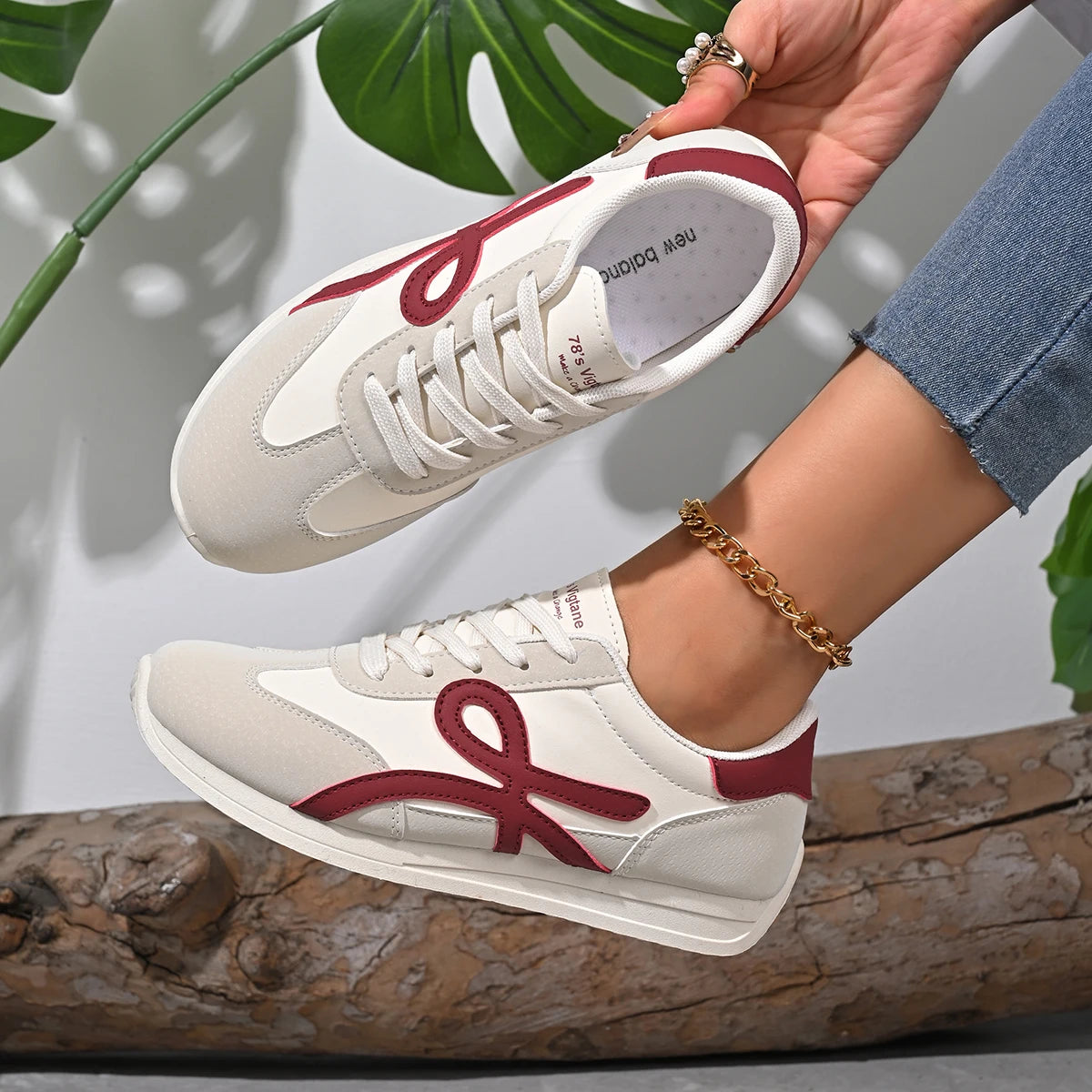 Women's Summer Fashion Sneakers - Designer Casual Comfort Shoes