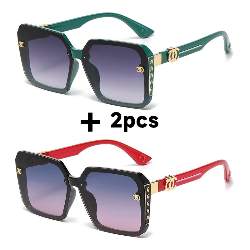 Fashion Oversized Sunglasses Women UV400 Sun Glasses Vintage Square Eyewear Brand Designer Oculos