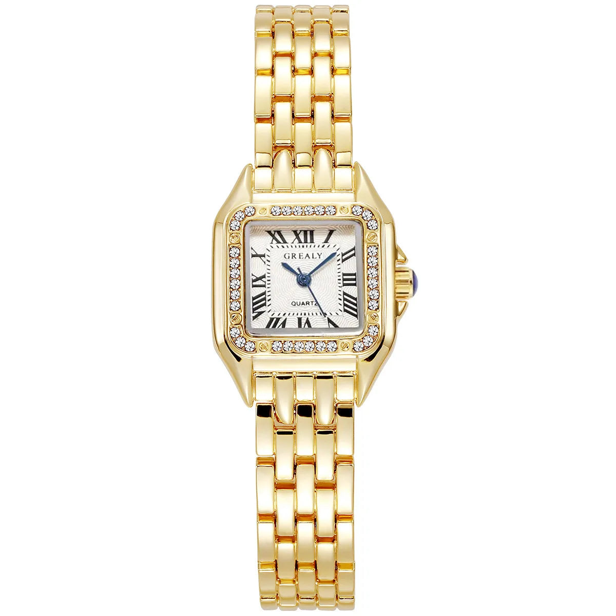 Light Luxury Square Watch - Gold Business Bracelet Watch for Women