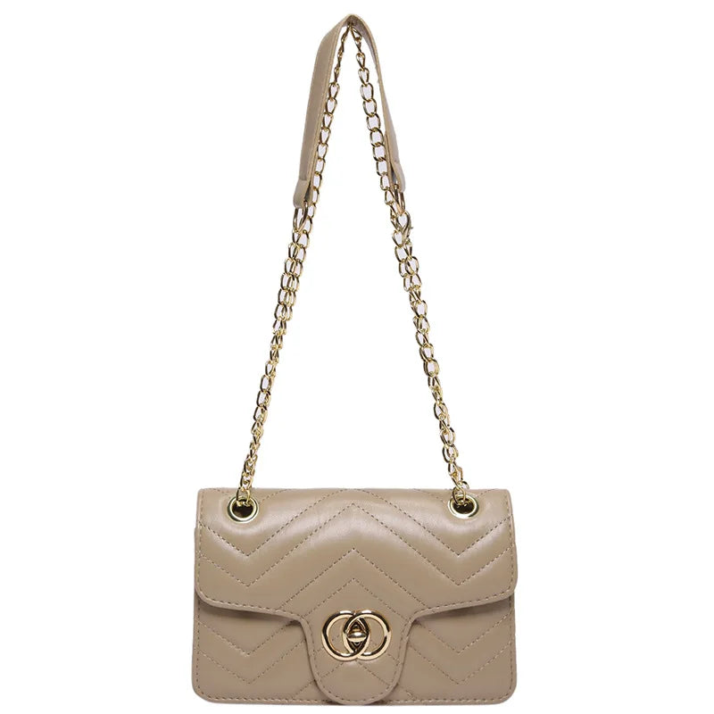 2025 new stylish niche shoulder bag, diamond grid small square bag, fashionable chain crossbody bag, women's minimalist bag