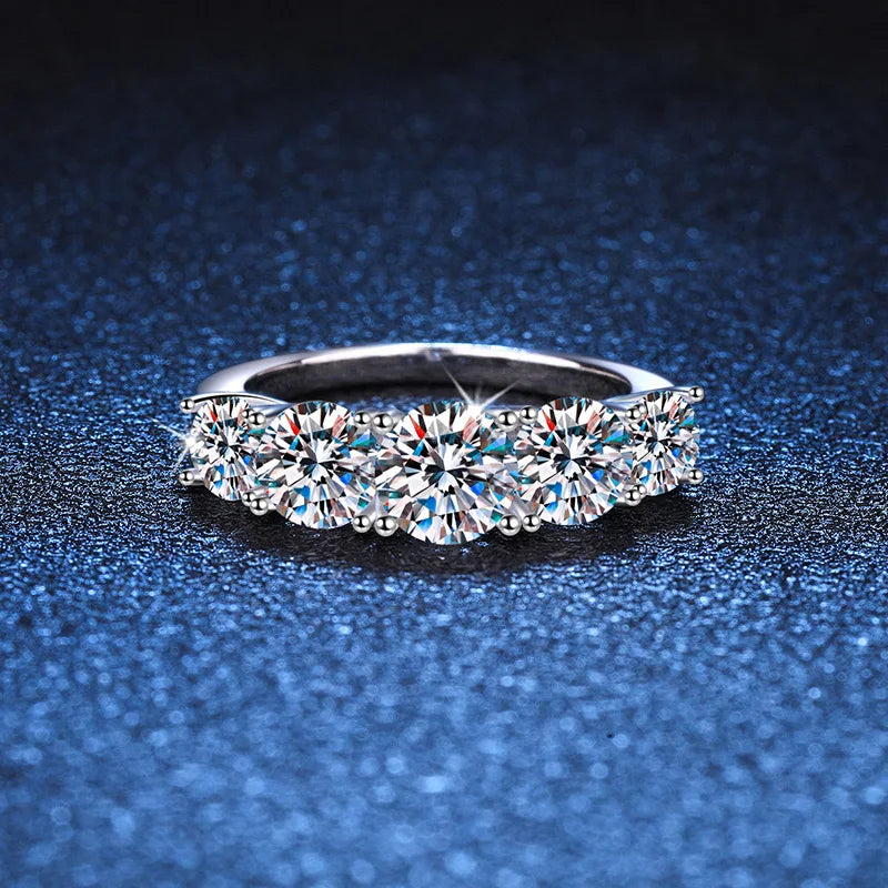 925 Sterling Silver 3.6ct Zirconia Diamond Wedding Band | Luxury Proposal Ring for Women