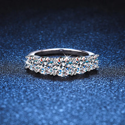 925 Sterling Silver 3.6ct Zirconia Diamond Wedding Band | Luxury Proposal Ring for Women