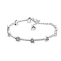 Brand new 925 sterling silver zirconia exquisite tennis star bracelet for women DIY original charm beads exquisite jewelry