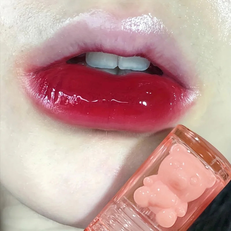 Cute Little Bear Lip Glaze — Mirror Gloss Jelly Lip Gloss | 6 Colors
