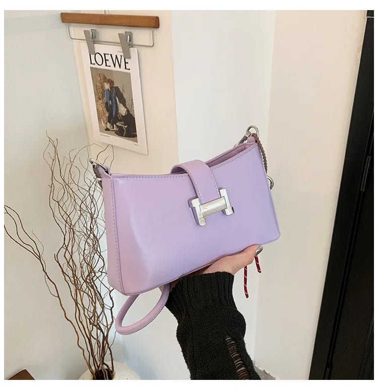 ‌2025 French-Inspired Baguette Bag - Women's High-End Sling Purse | Vegan Leather + Versatile Crossbody/Messenger Carry‌