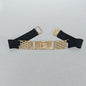 Golden Letter Waist Corset Belts Fashion Women's Metal Waistband Female Luxury Brands Designer Ladies Elastic Belt For Dress