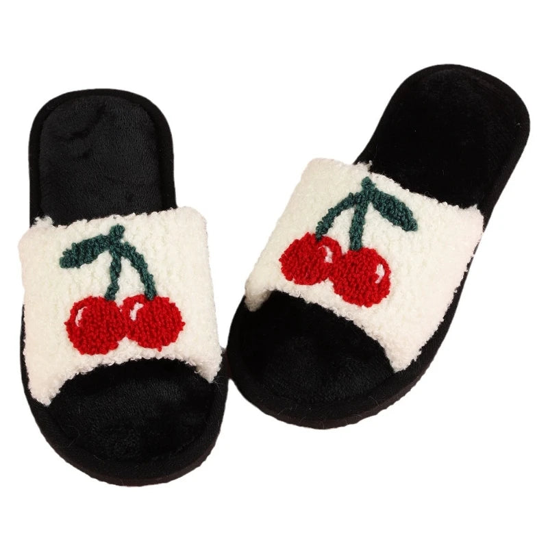 Women's Plush Furry Slippers - Soft Cozy Indoor Outdoor House Shoes