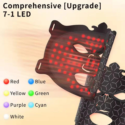8-Color Silicone LED Face Mask — Red Light Therapy & Infrared Anti-Aging Photon Mask
